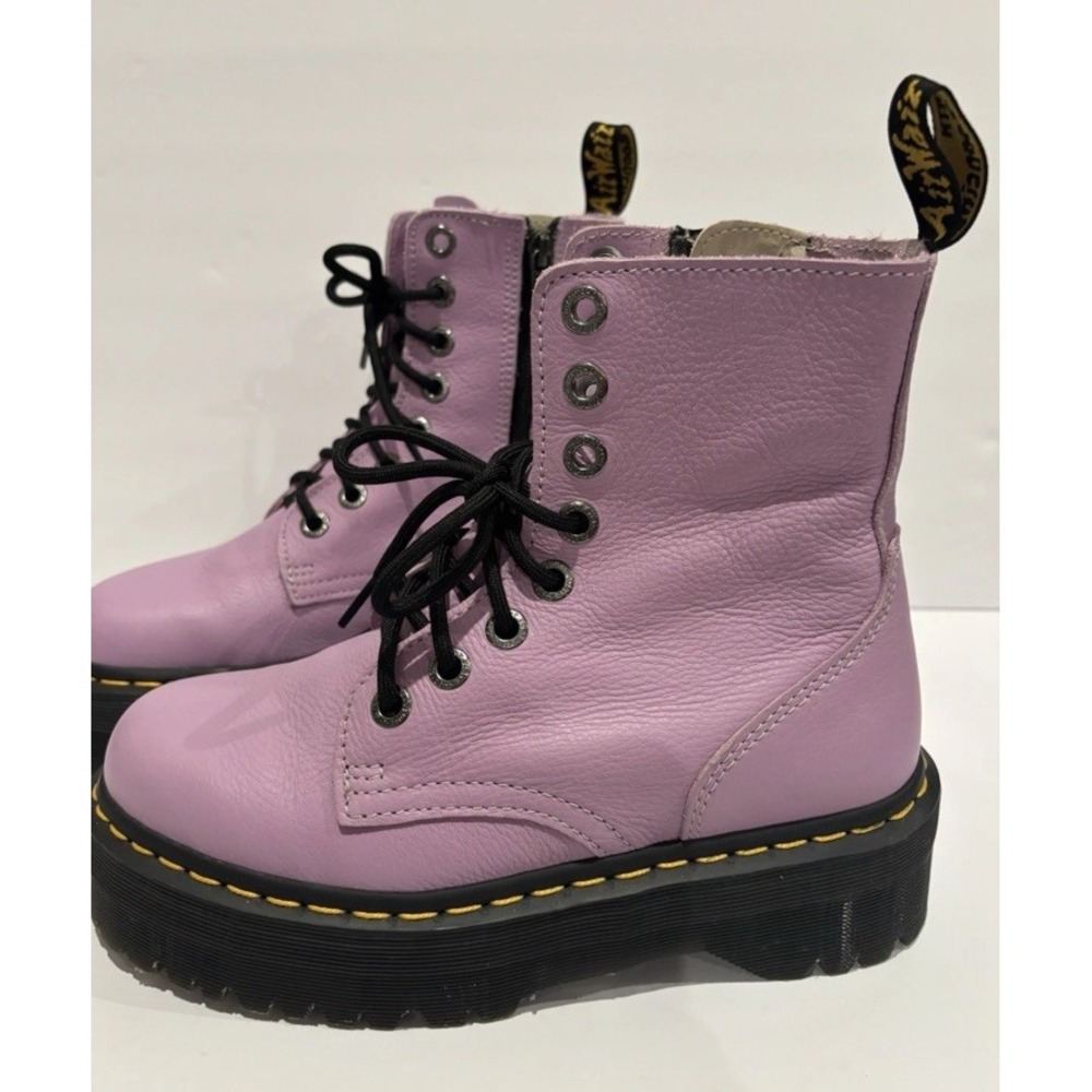 Dr. Martens Jadon III Platform Boots Lilac Purple US 7 UK 5 EU 38 Laced & Zip